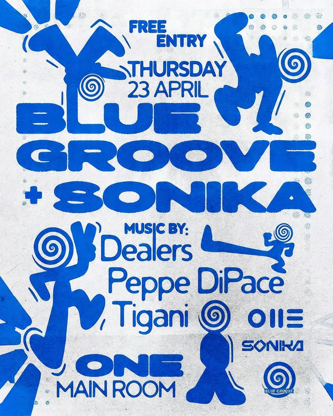 Blue Groove at ONE invites Sonika — event poster
