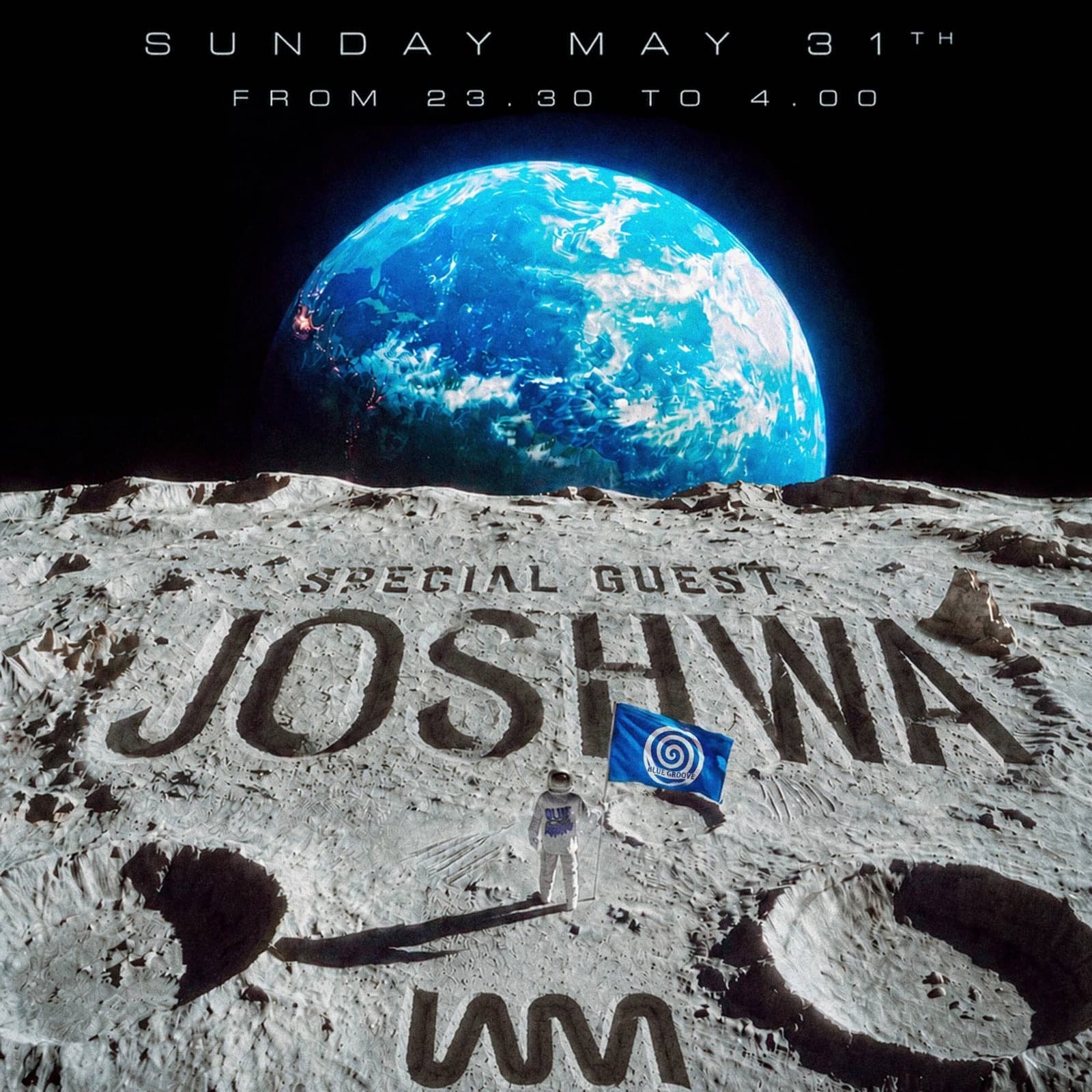 Blue Groove at WhiteMoon Land w/ Joshwa — event poster