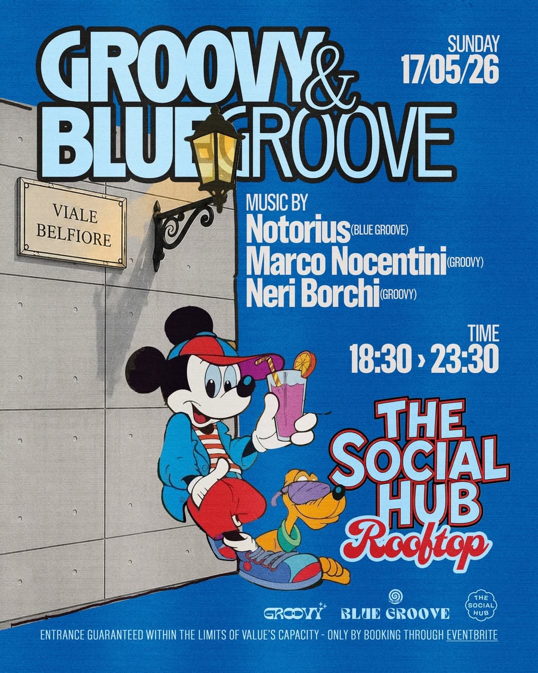 Blue Groove & Groovy at The Social Hub Florence — event poster
